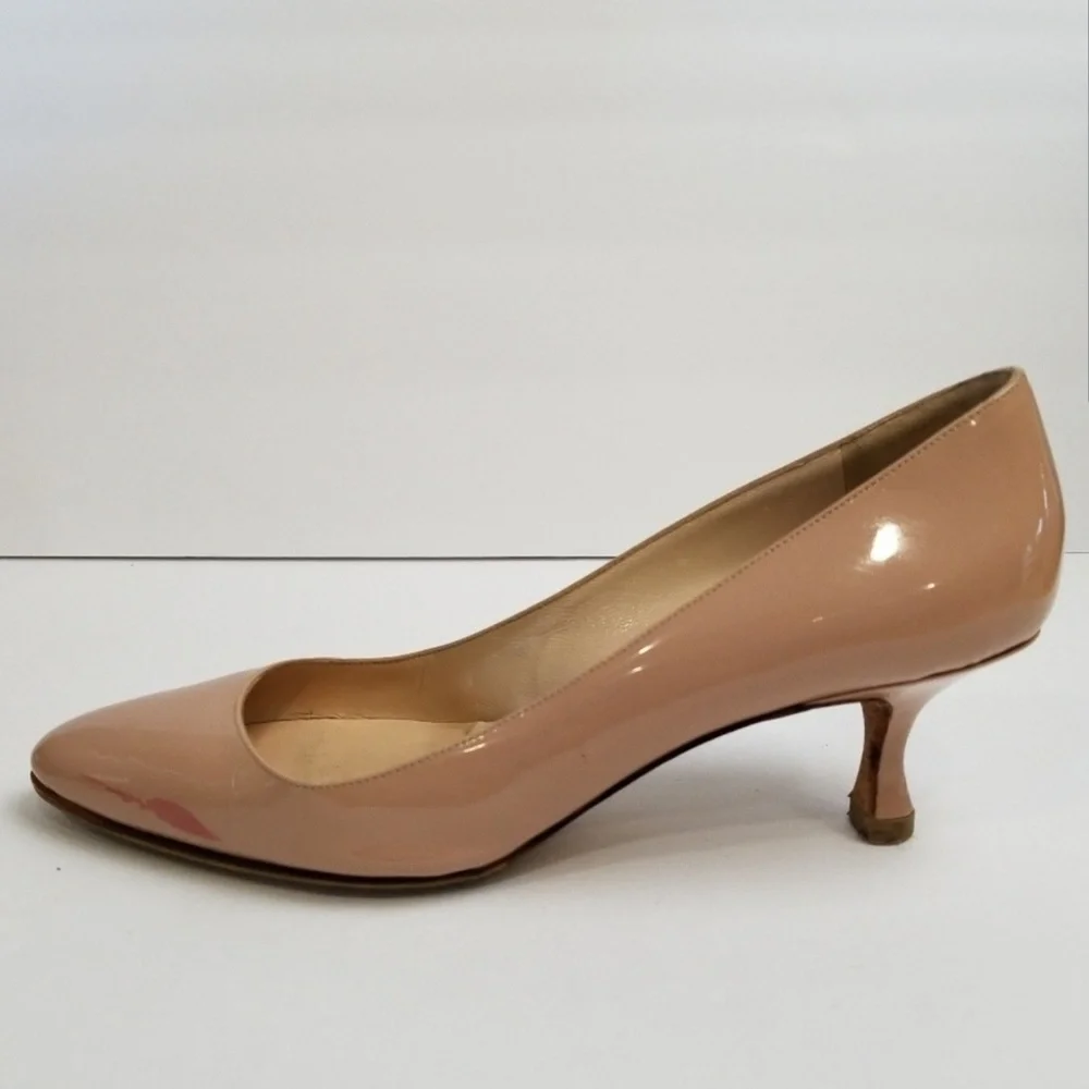 Manolo Blahnik Low Heel Pumps Beige SzEU36.5 US6.5